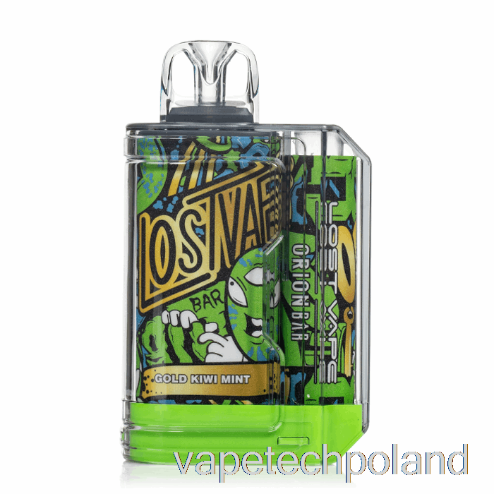 Vape Polska Lost Vape Orion Bar 7500 Jednorazowy Złoty Kiwi Miętowy